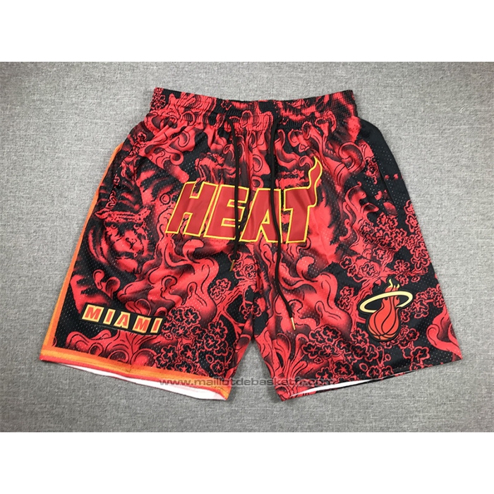 Short Miami Heat Special Year of The Tiger Rouge